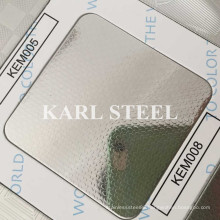 201 Stainless Steel Silver Color Embossed Kem008 Sheet